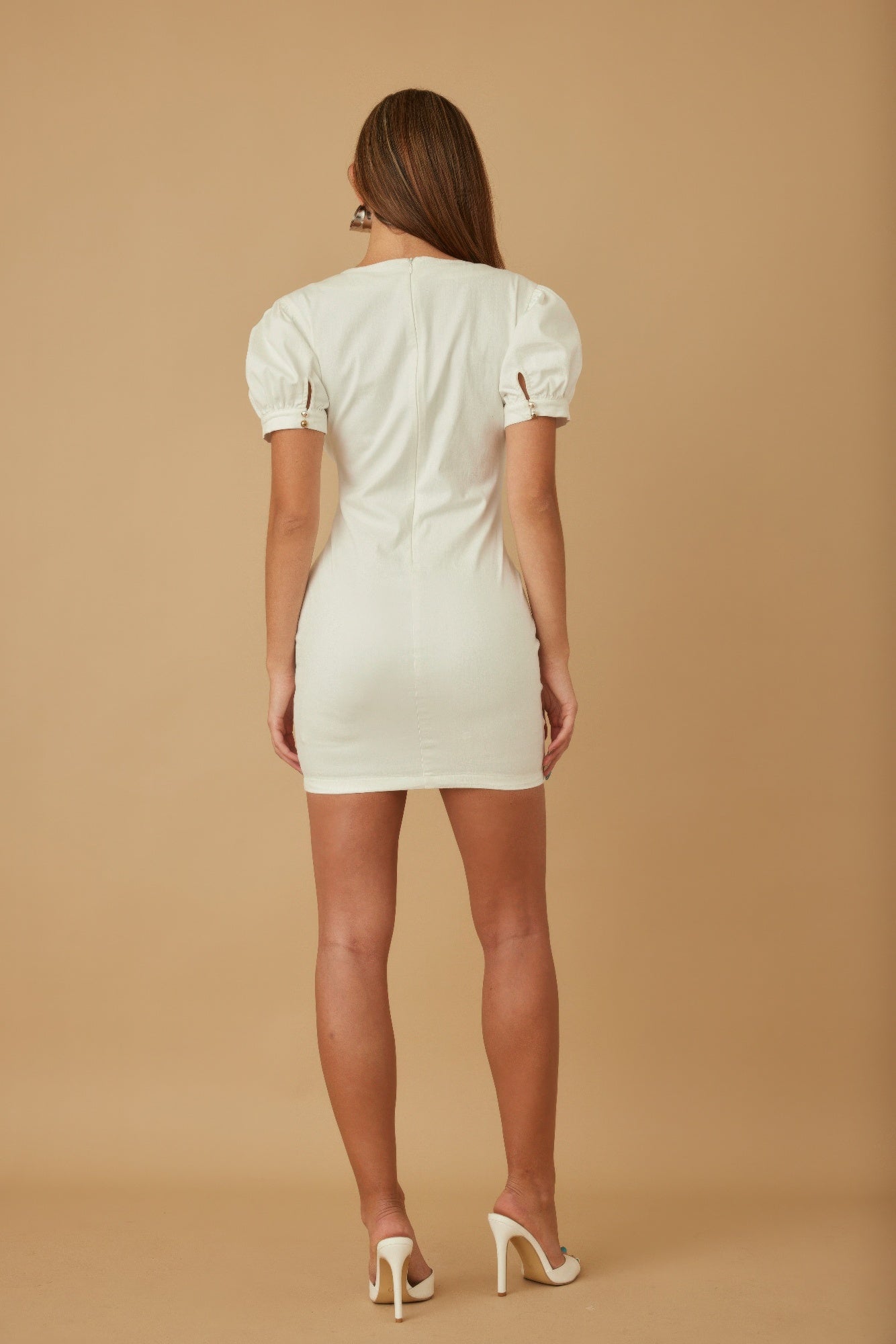 Cute Button Up Short Dress         