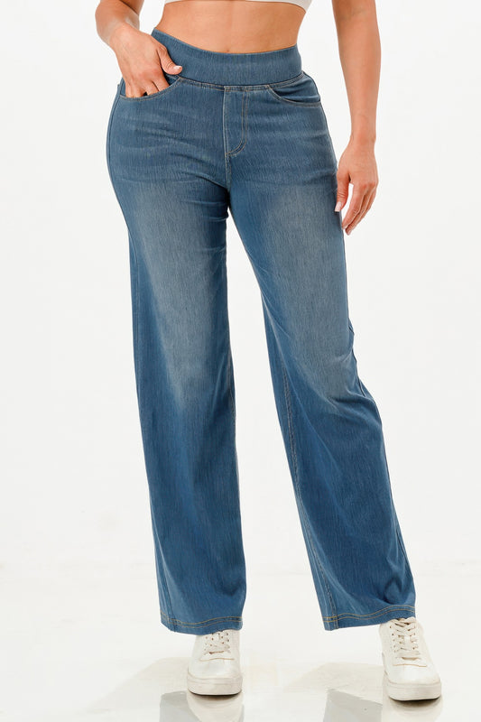 Ultra Soft Flare Baggy Jeans            