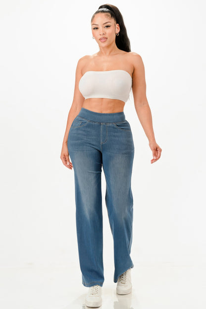 Ultra Soft Flare Baggy Jeans            