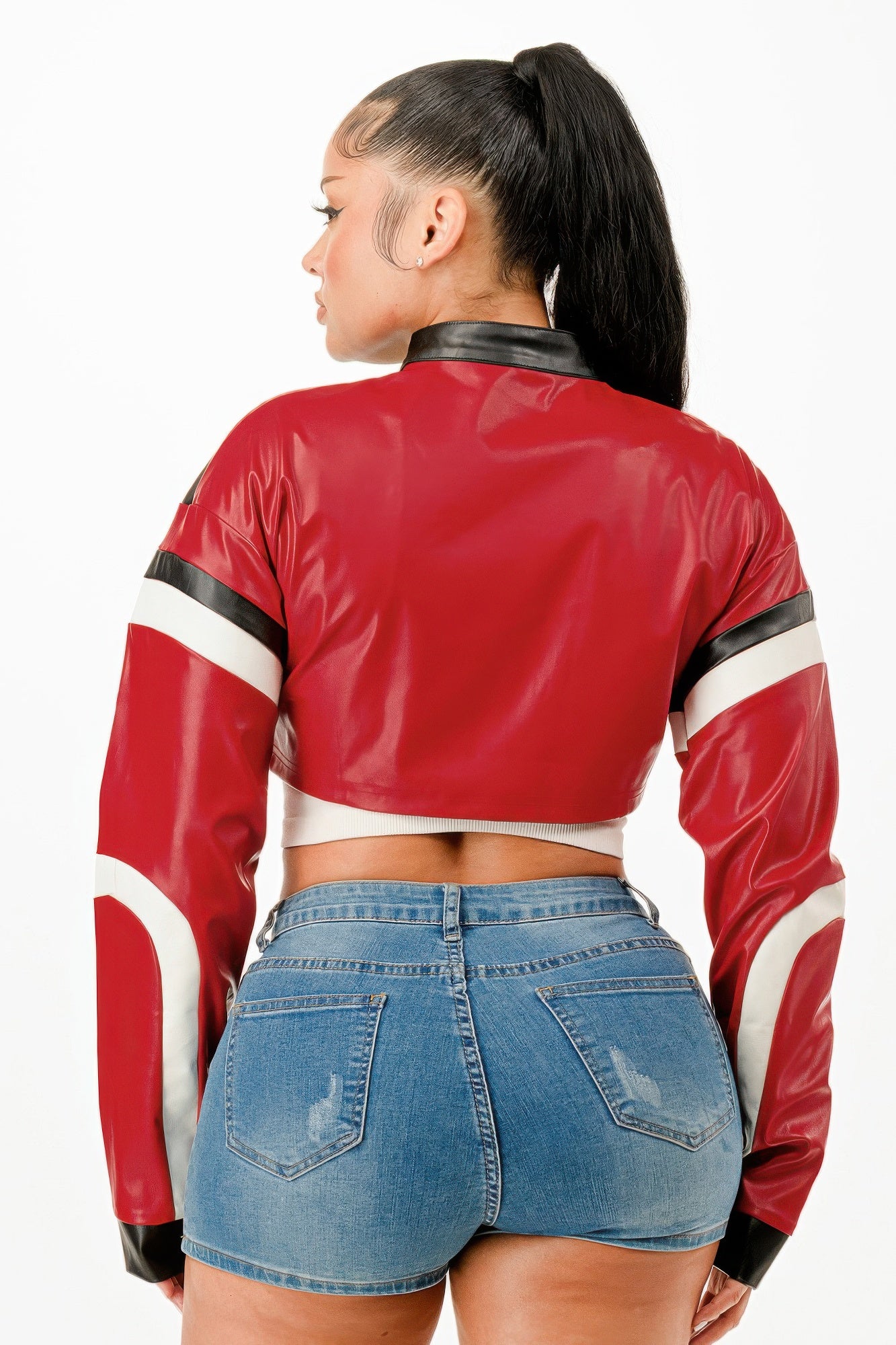 Cropped Moto Jacket          