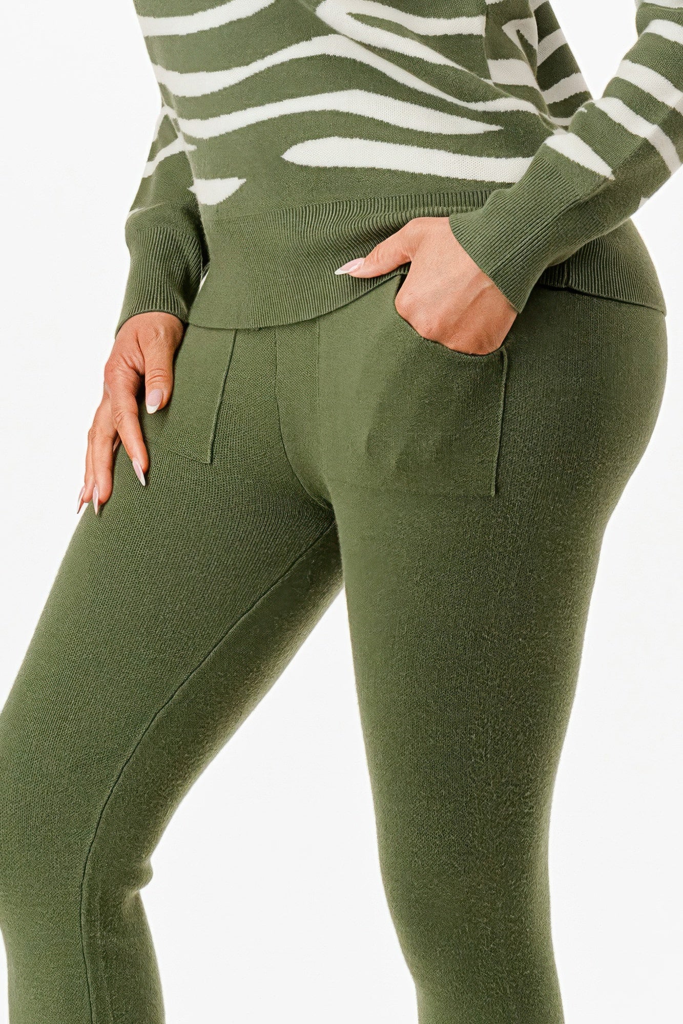 Pullover Sweater Top And Pant Set            
