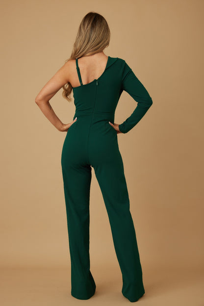 Jewel One Strap Shoulder Jumpsuit
