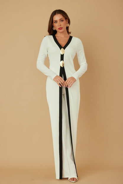 Mirror Stone Long Layer Jumpsuit