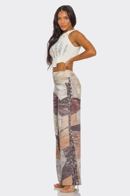 Fabric Printed Pants
