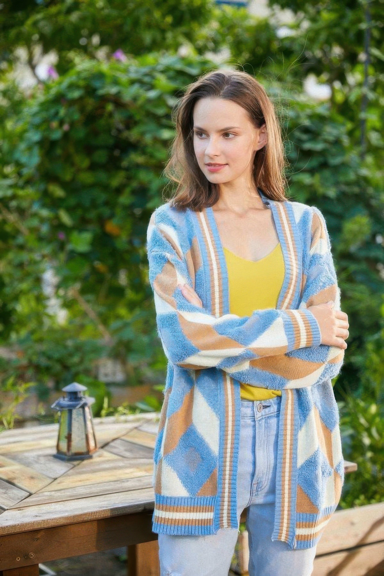 Diamonds Pattern Cardigan        