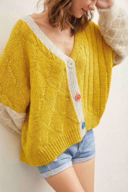 Front Drop Shoulder Cardigan             