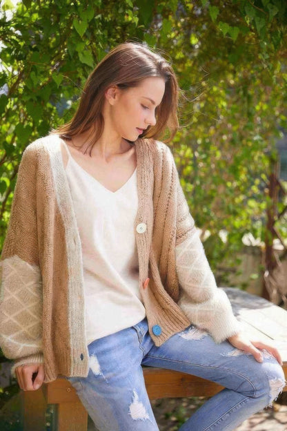Front Drop Shoulder Cardigan      