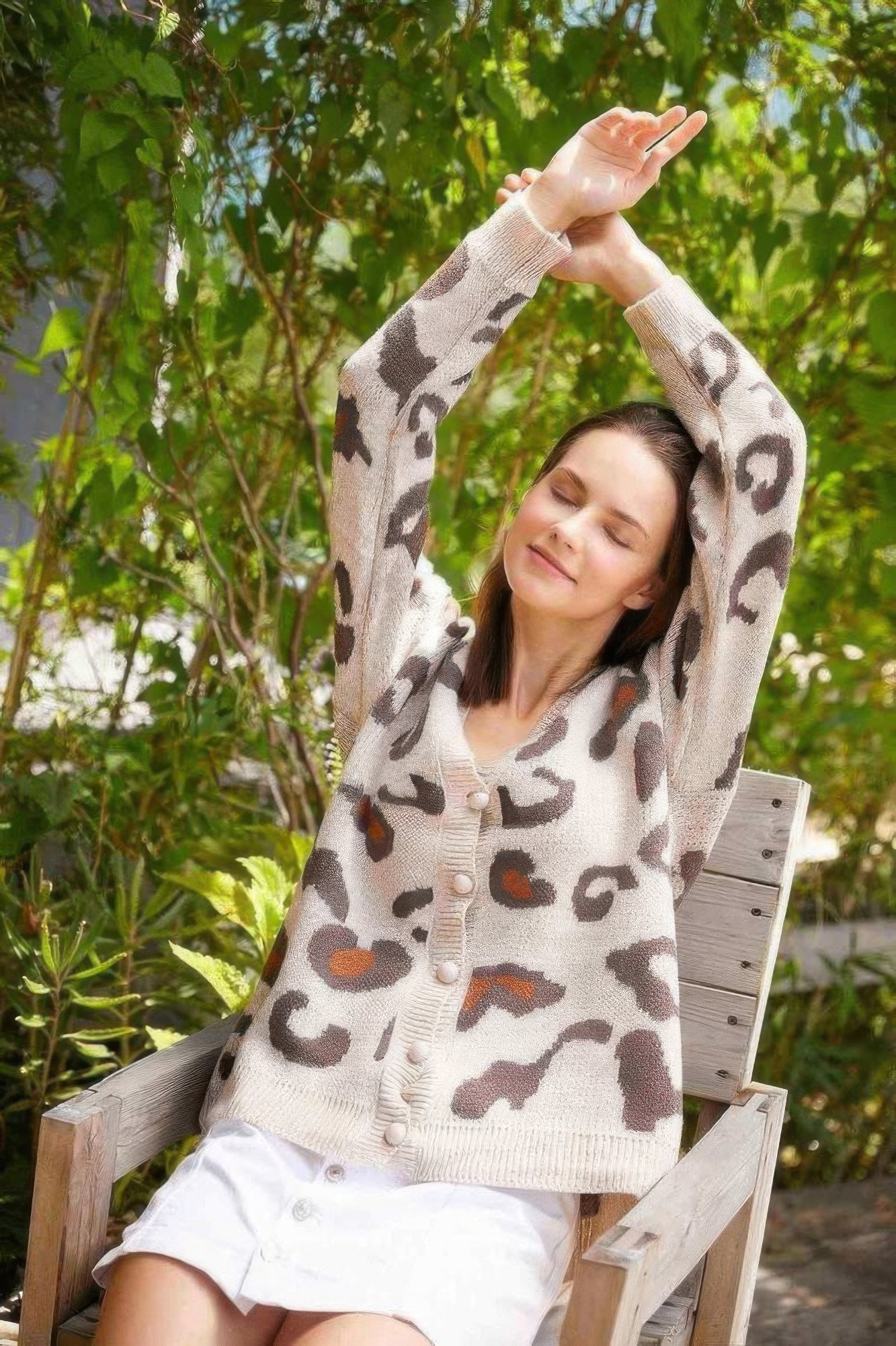 Leopard Button Down Cardigan             