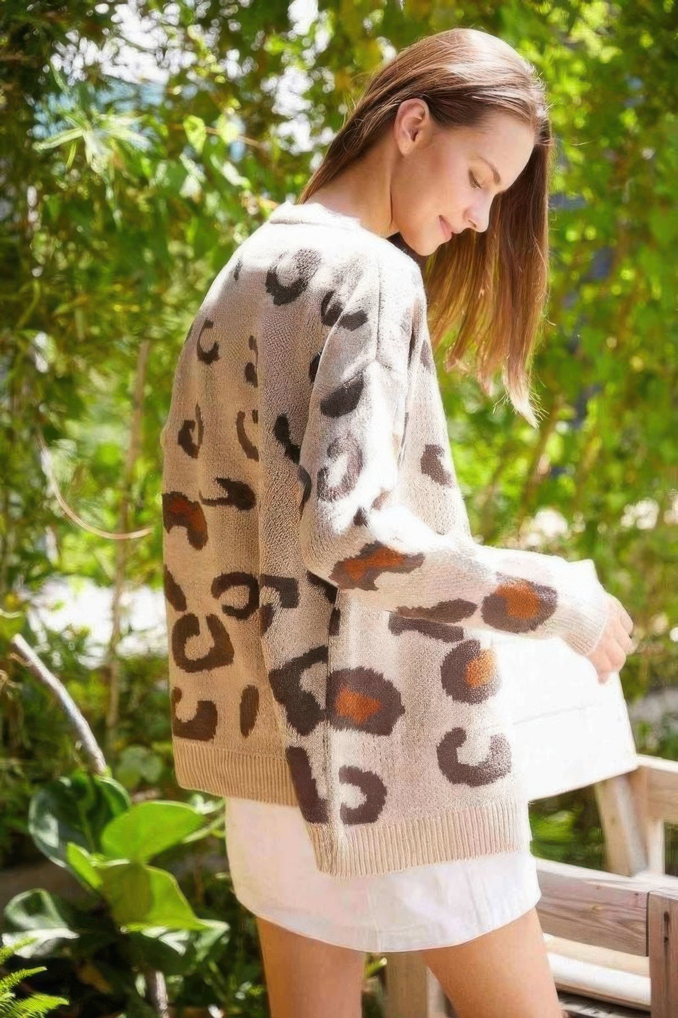 Leopard Button Down Cardigan             