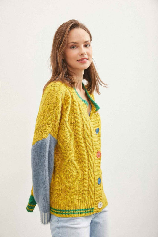 Knit Button Down Cardigan      