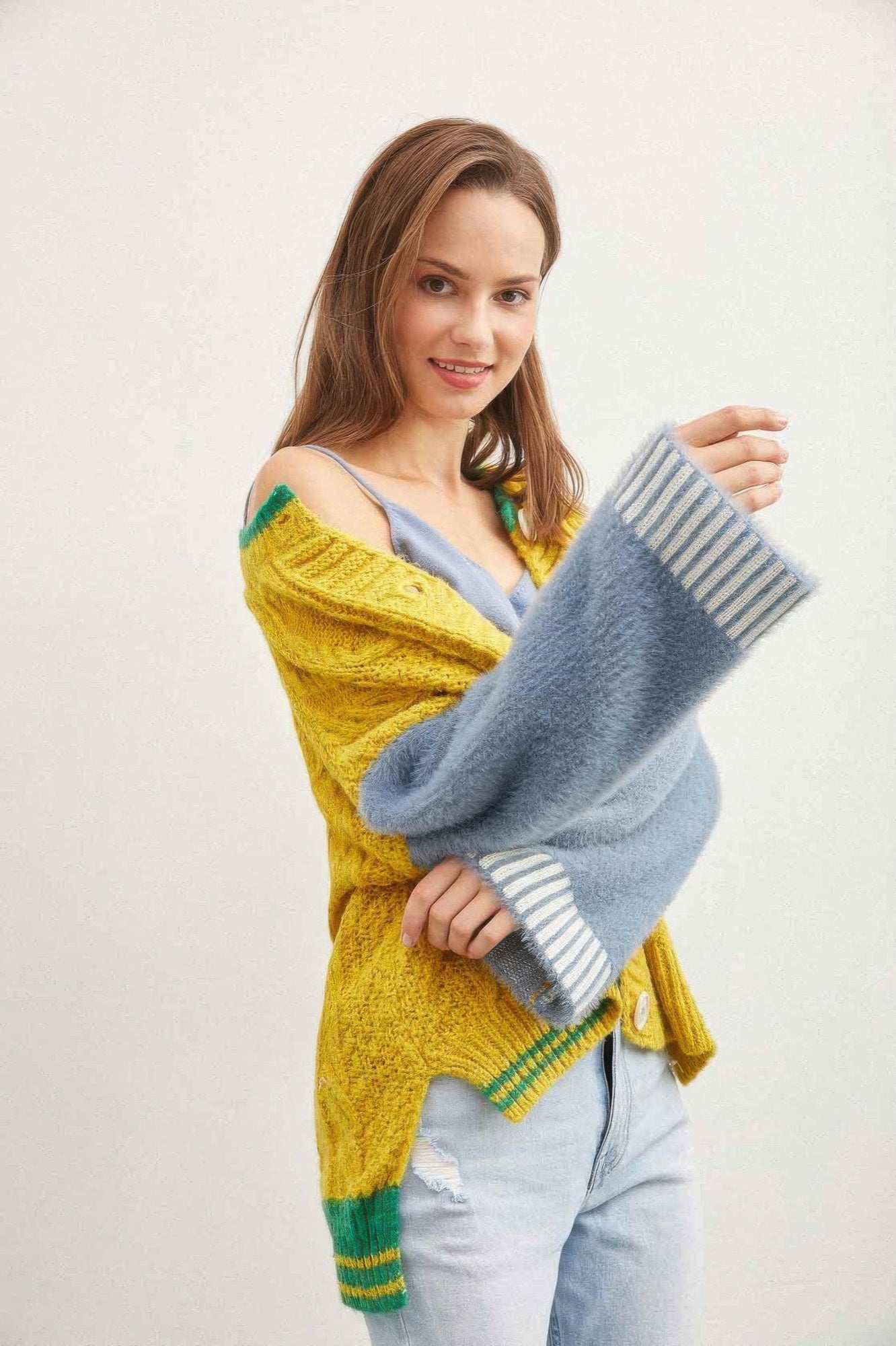 Knit Button Down Cardigan      