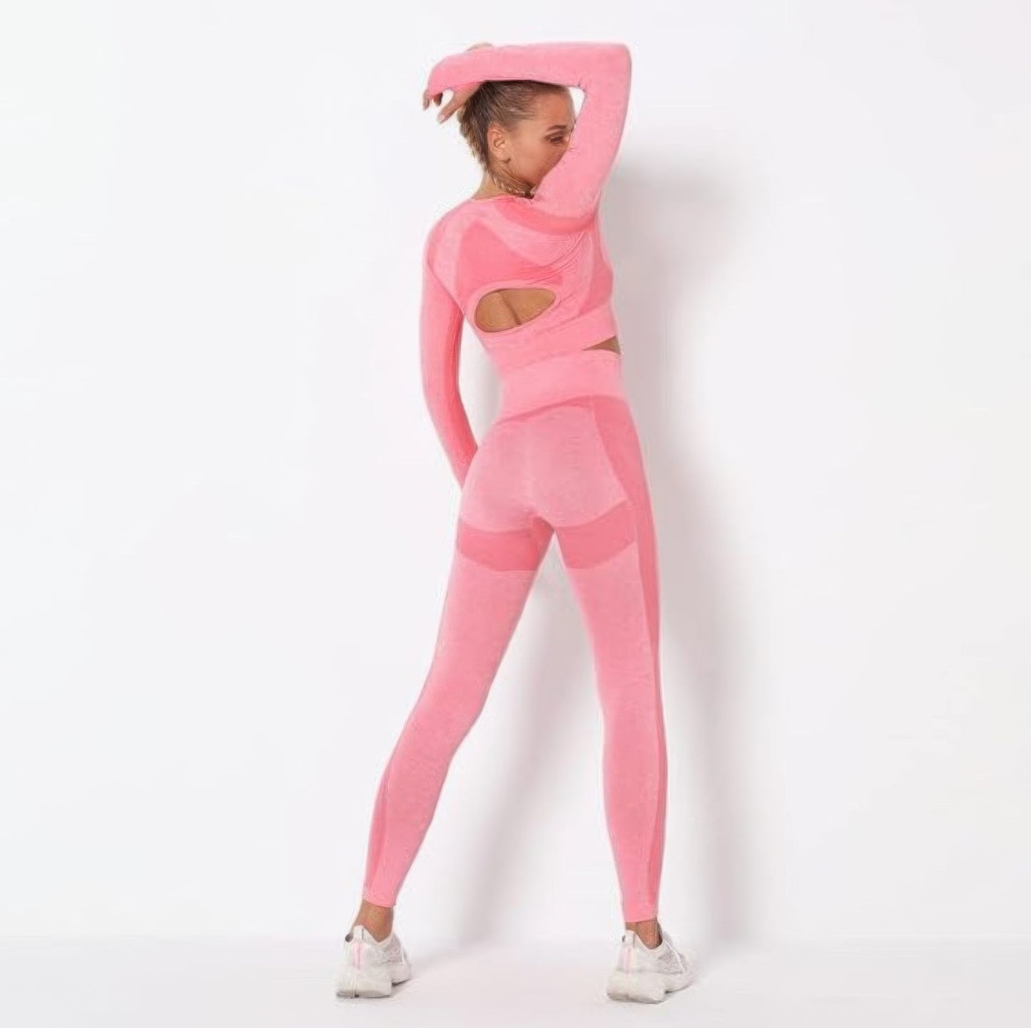 Seamless Long Sleeve Yoga Set      