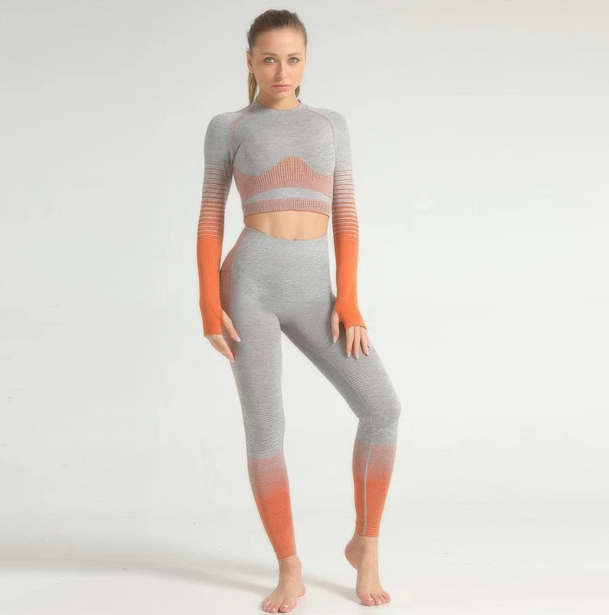 Stripe Seamless Yoga Set      