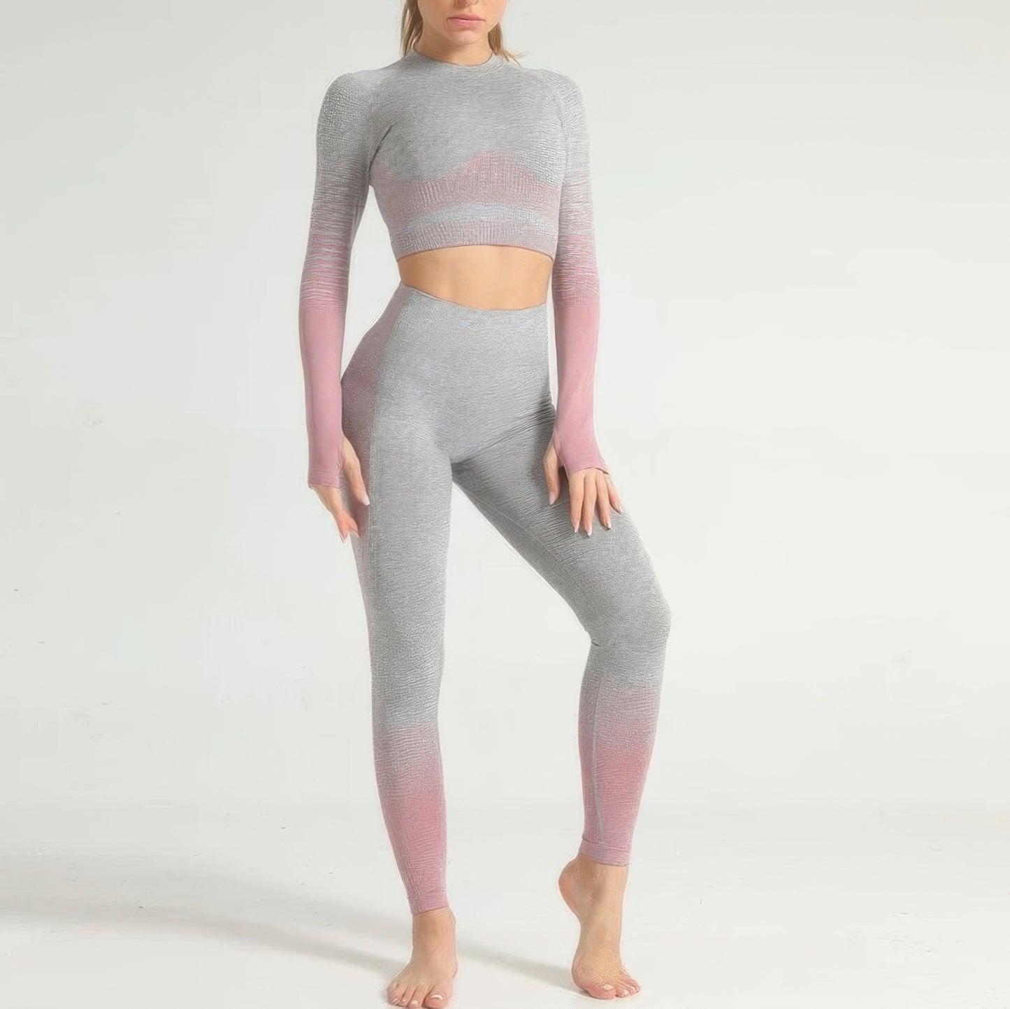 Stripe Seamless Yoga Set      