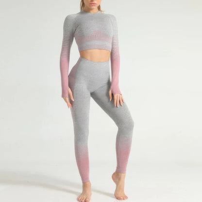 Stripe Seamless Yoga Set      
