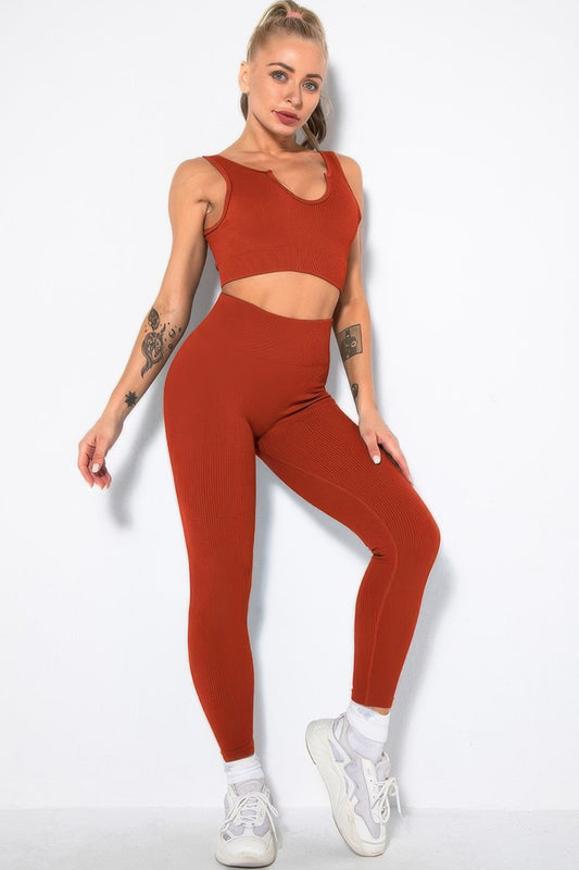 Ribbed Two Piece Activewear Set         