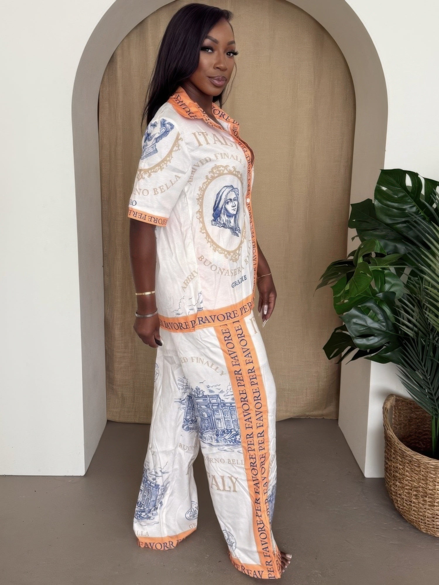 Italian Escape Two-piece Set - Resort Chic      
