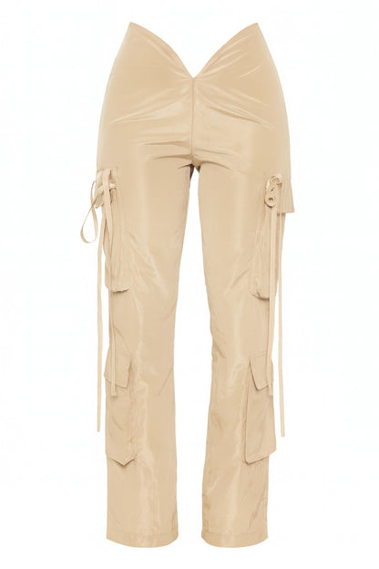 V Cut Cargo Pants         