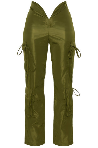 V Cut Cargo Pants          