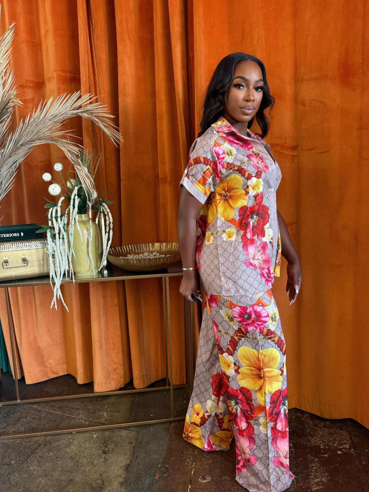 Tropical Muse Pants Set      