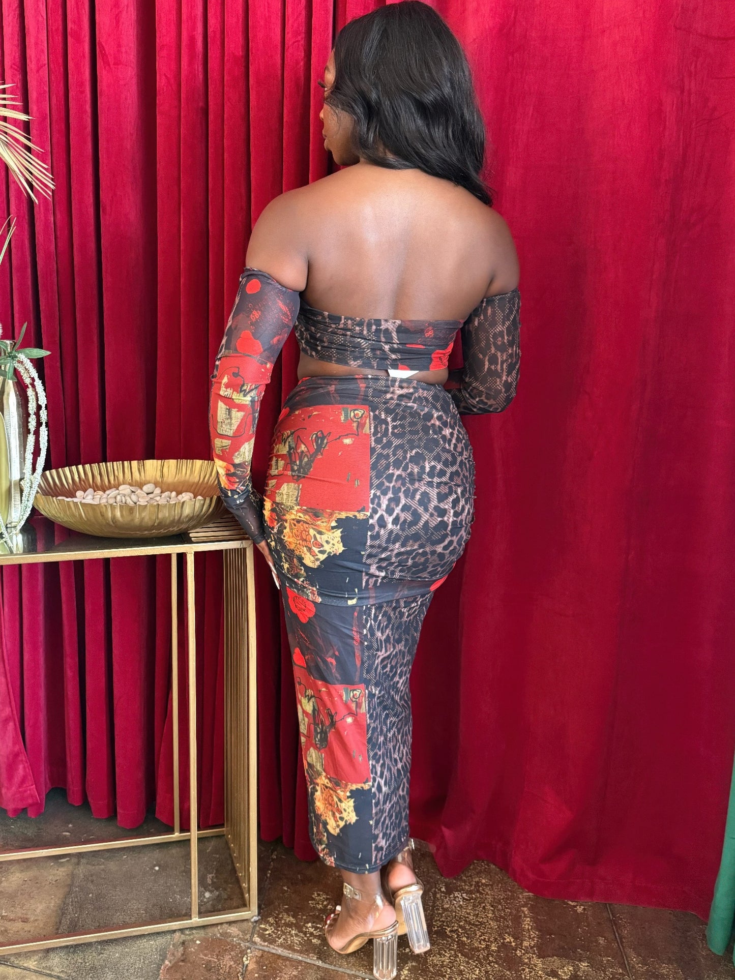 Midnight Rose Mesh Set           