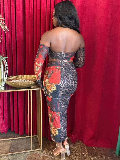 Midnight Rose Mesh Set           