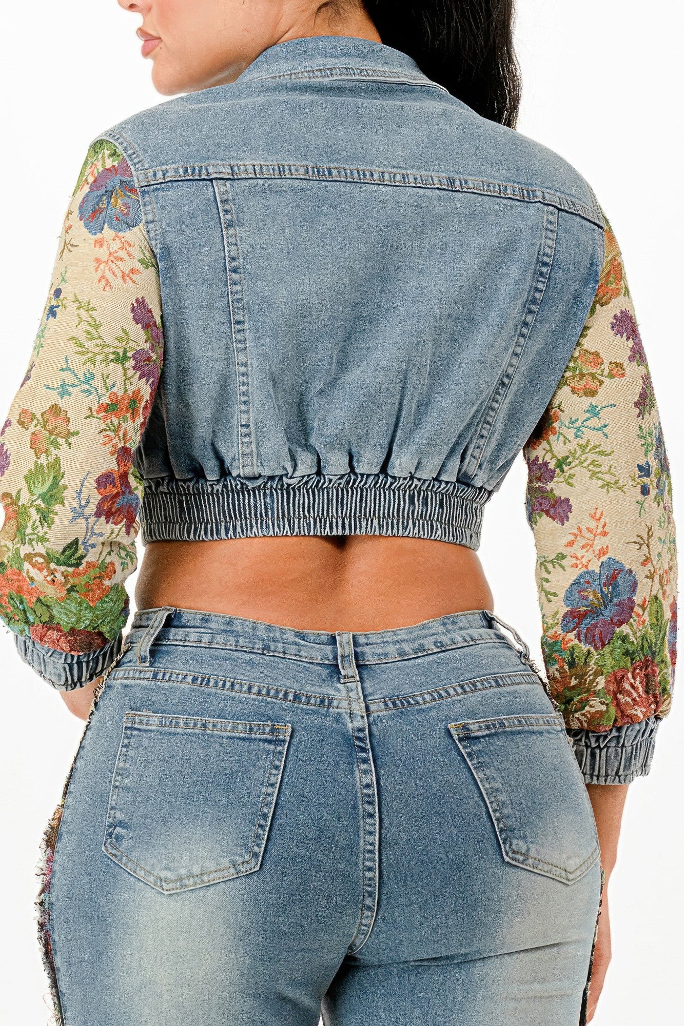 Tapestry Contrast Denim Set         