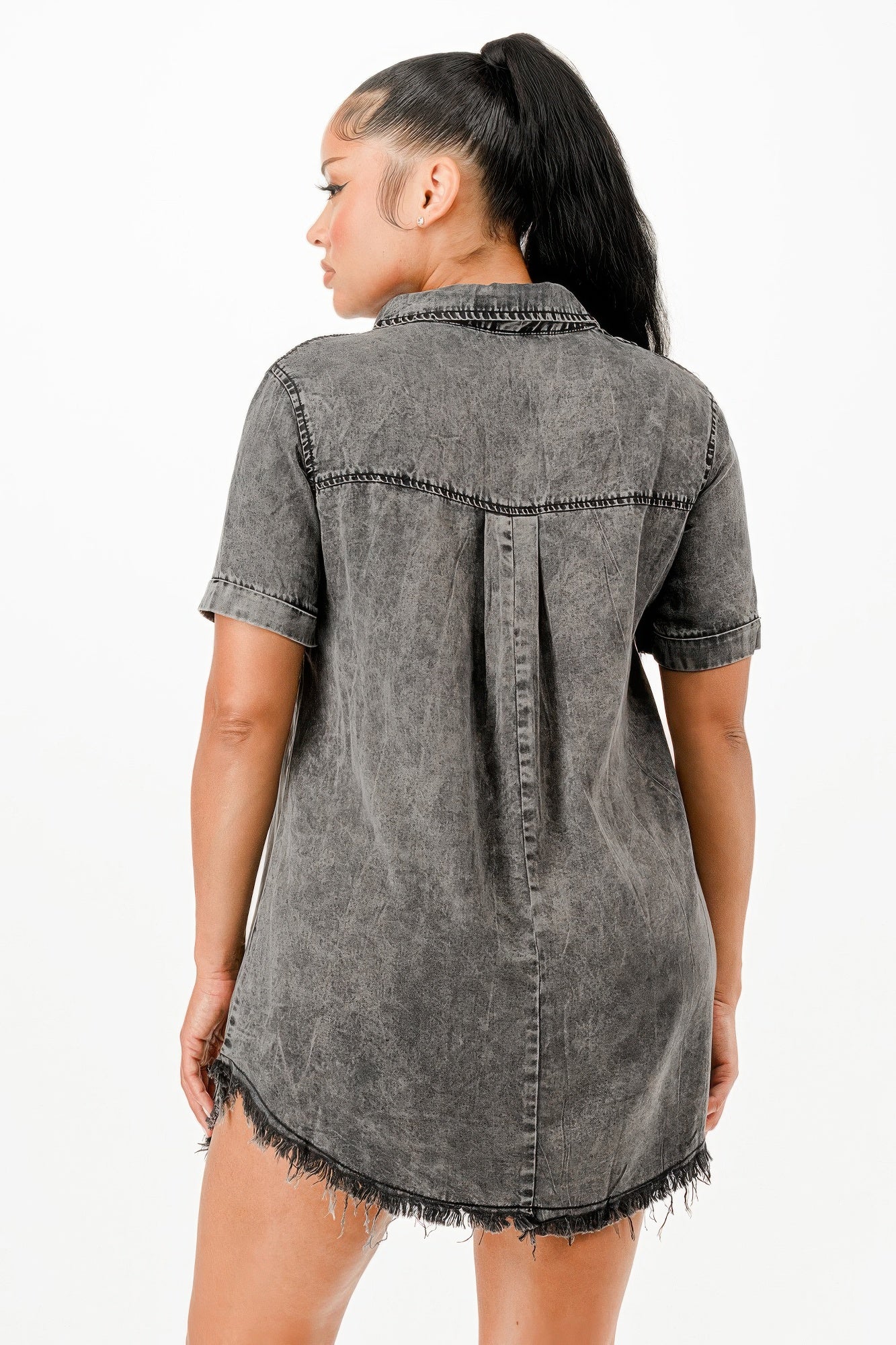 Washed Denim Dress        