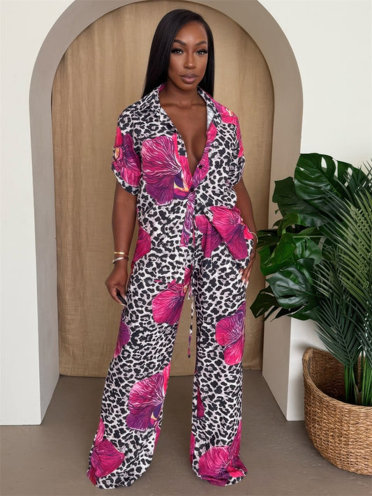 Woman's Resort Wear Pant Set          