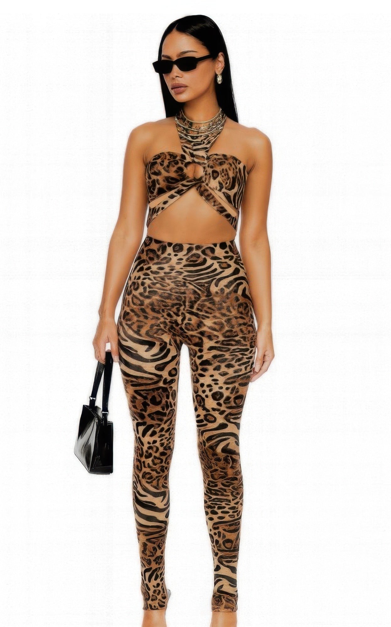 Leopard Cheetah Intertwined Set       