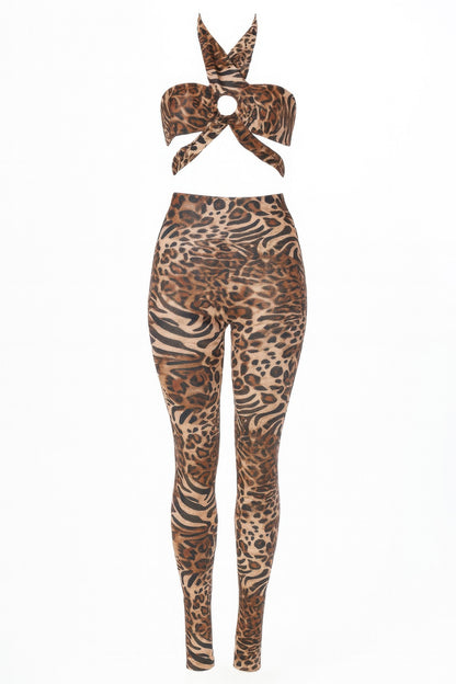 Leopard Cheetah Intertwined Set       