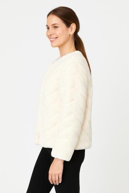 Midnight Luxe Faux Fur Jacket