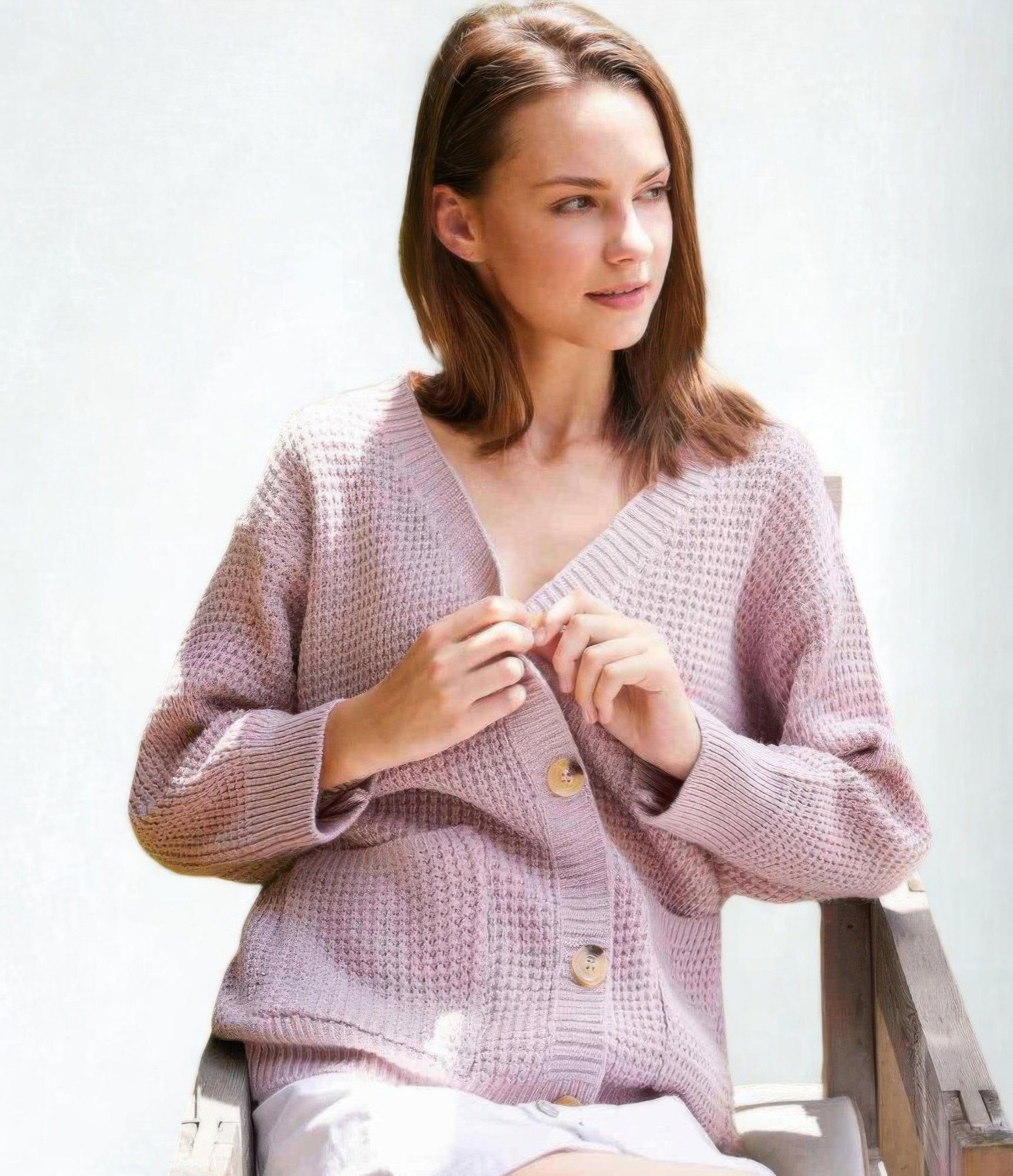 Button Down Knit Cardigan           