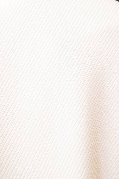 Ribbed V-neck Short Sleeve Top