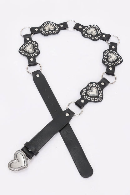 Multi Metal Vintage Pu Belt
