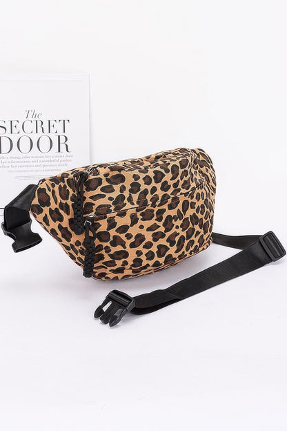 Cotton Canvas Leo Crossbody Bag