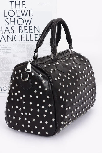 Rhinestone Studded Bowling Bag