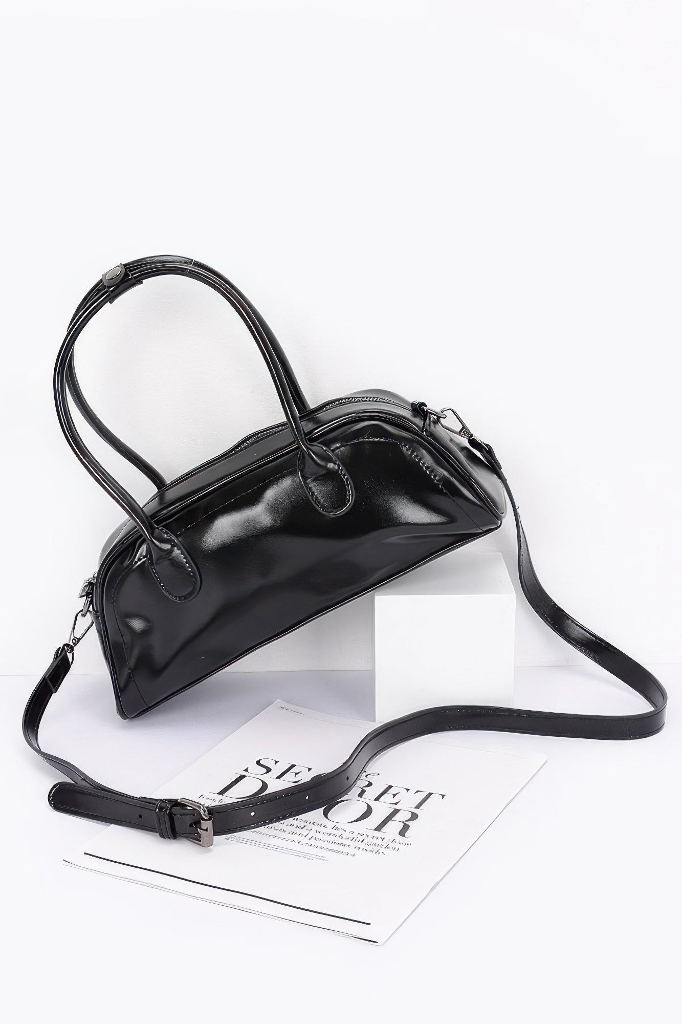 Faux Leather Sport Bag