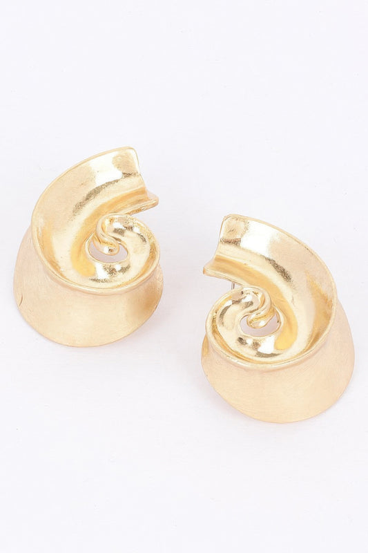 Gold Plated Metal Earring