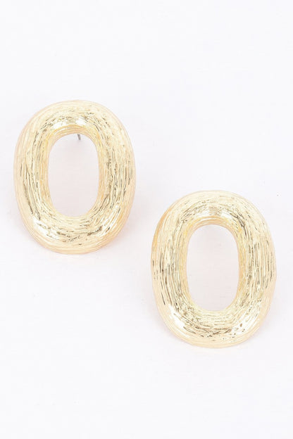 Gold Plated Metal Earring