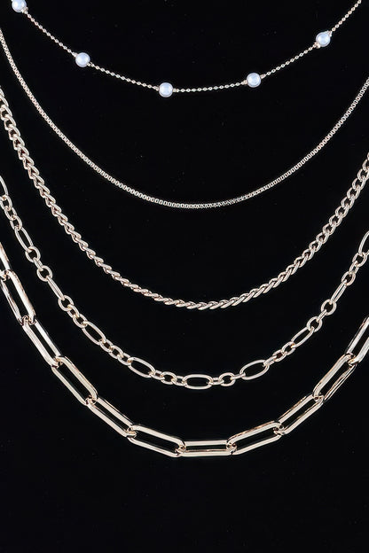 Multi Chain Drop Necklace