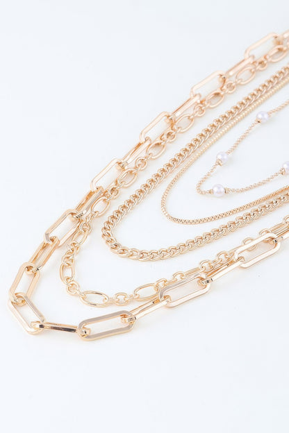 Multi Chain Drop Necklace