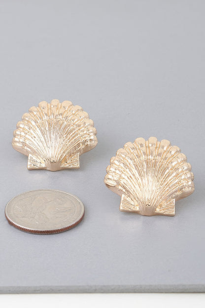 Majestic Clamshell Earrings