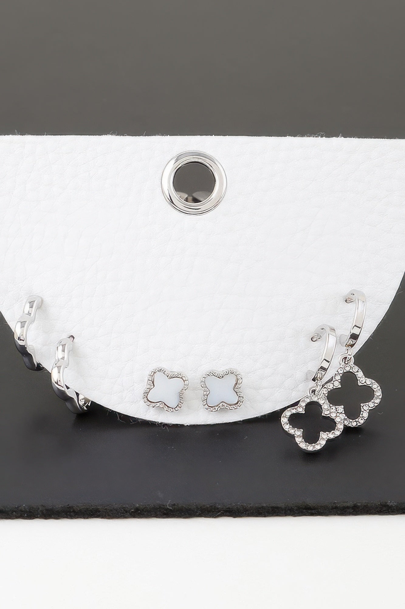 Multi Clover Earrings Set