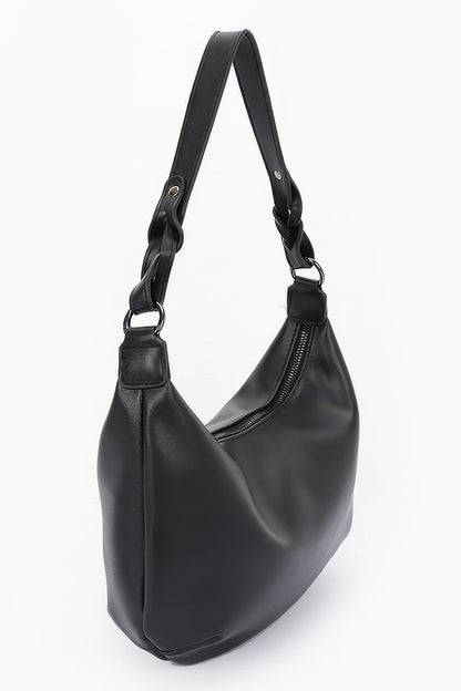 Faux Strap Shoulder Bag