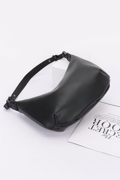 Faux Strap Shoulder Bag