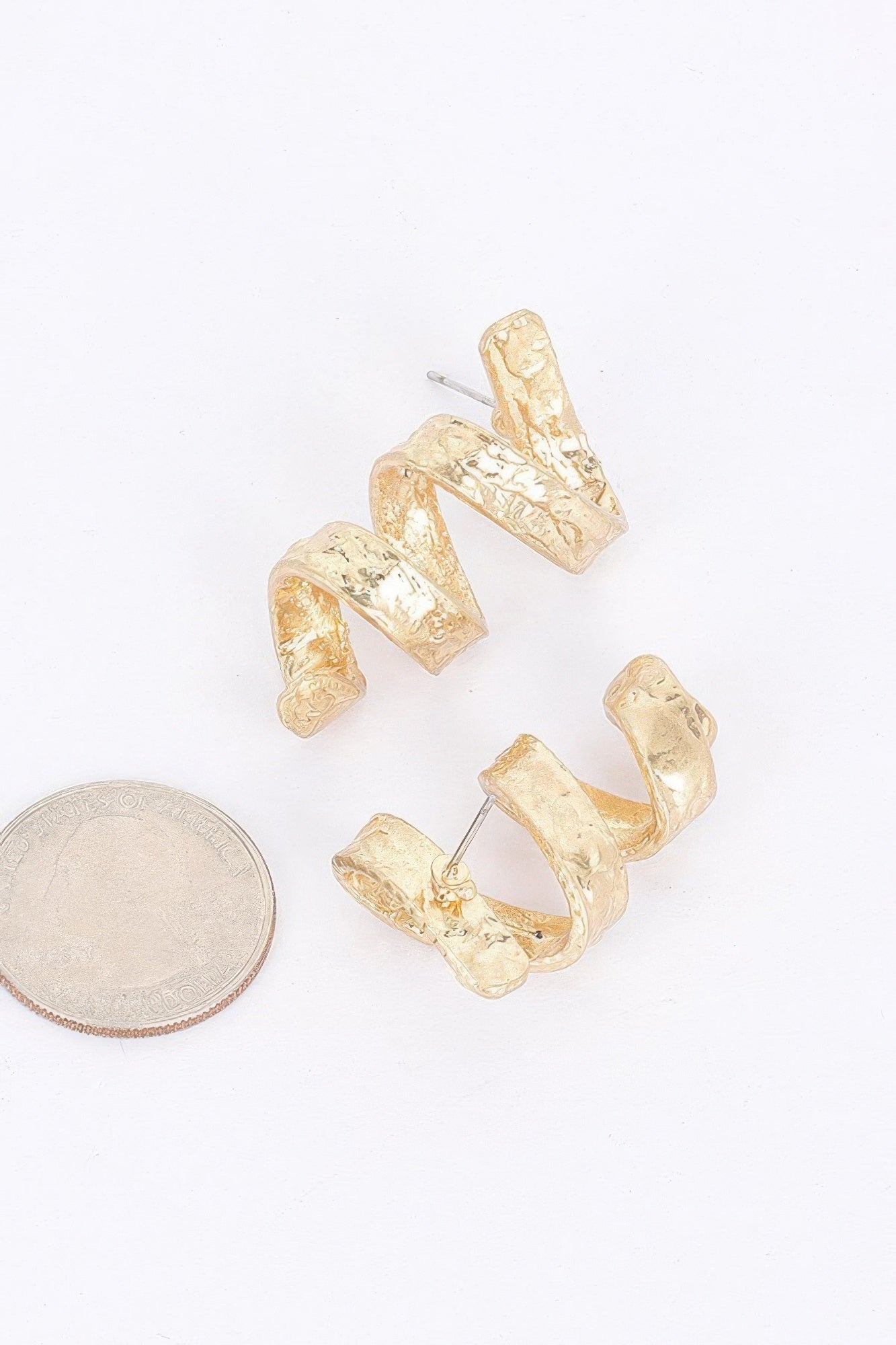 Gold Plated Metal Earring