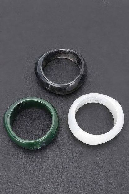 Multi Resin Bangle Bracelet