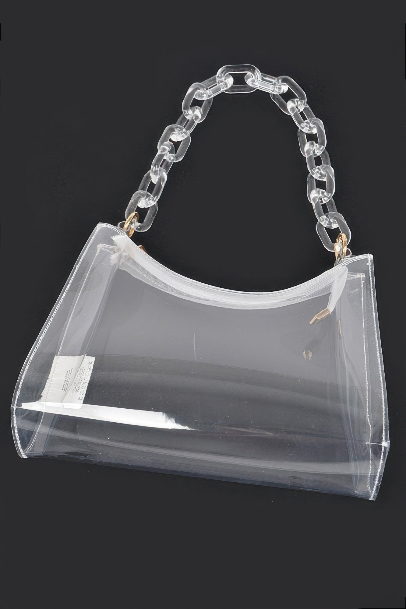 Transparent Chain Shoulder Bag