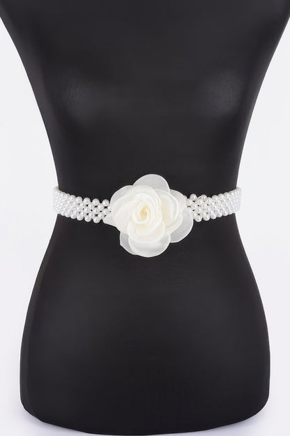 Flower Stretch Pearl Belt